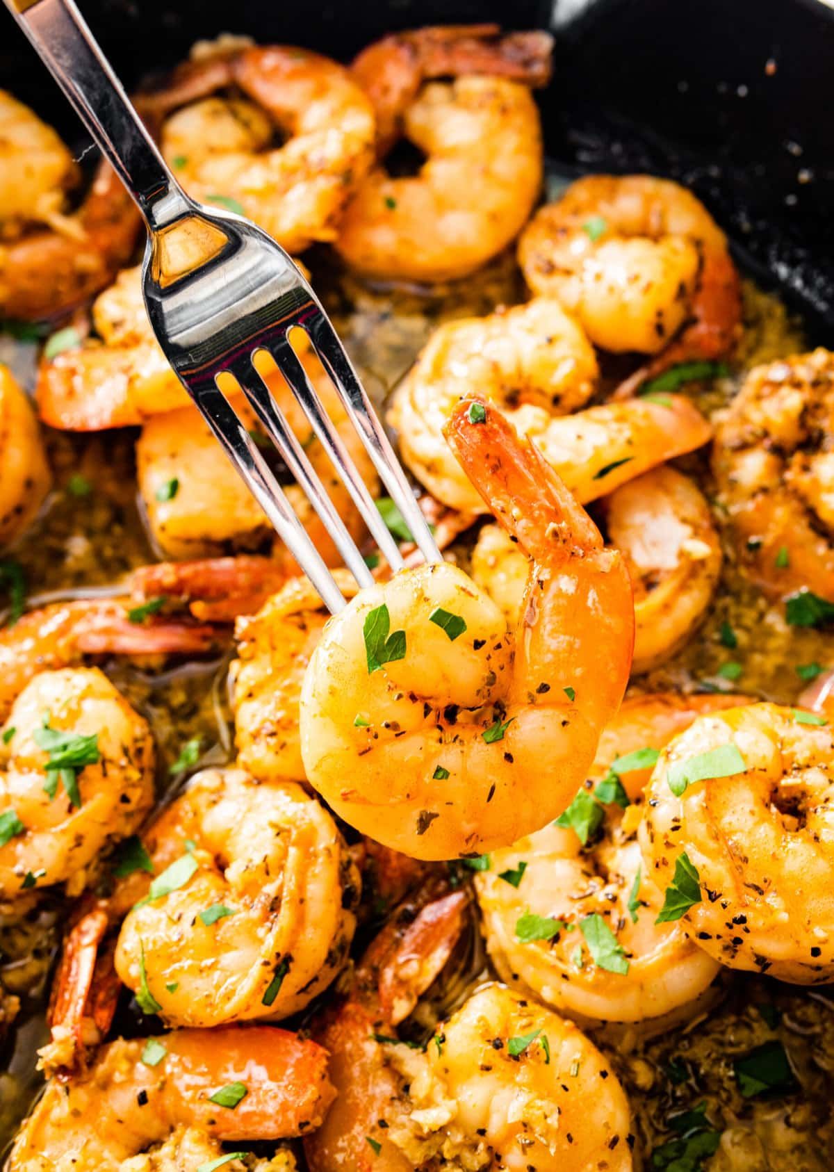 Pan-Seared Shrimp with Garlic-Hibachi Butter Sauce