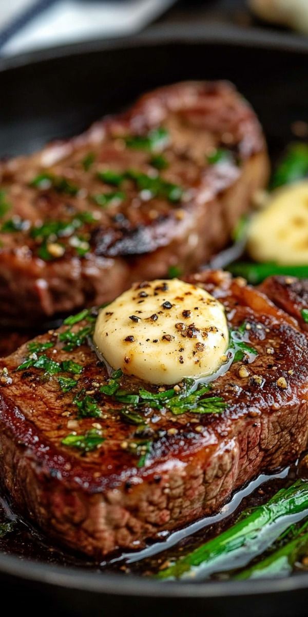Pan-Seared Steak with Garlic Butter and Soy Glaze