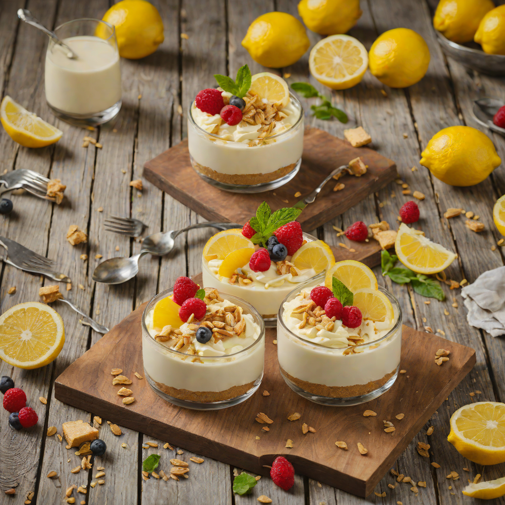 No-Bake Lemon Cheesecake Parfait with Graham Cracker Crust