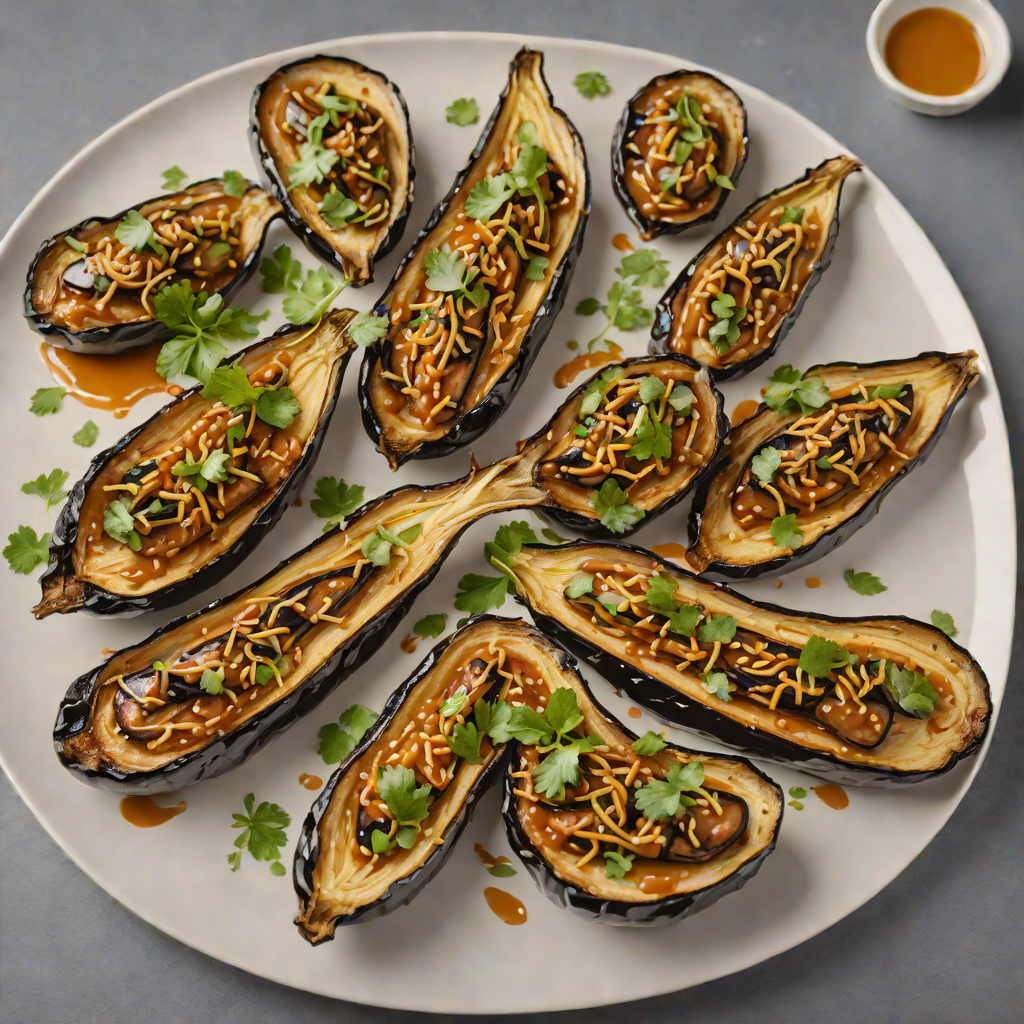 Oven-Roasted Eggplant with Miso-Ginger Glaze
