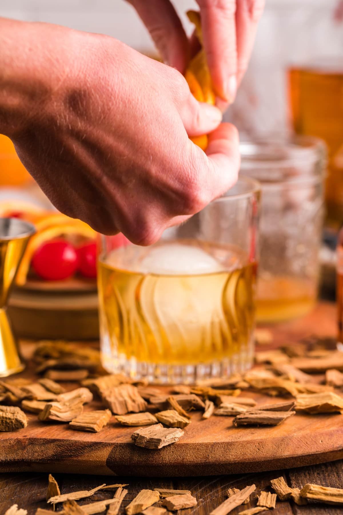 Political Whisper Smoked Old Fashioned