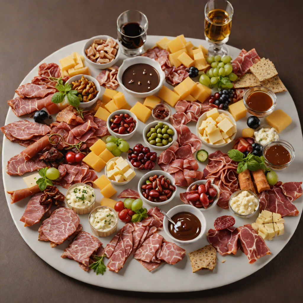 Cigar Lounge Charcuterie Board with Wisconsin Meats and Cheeses