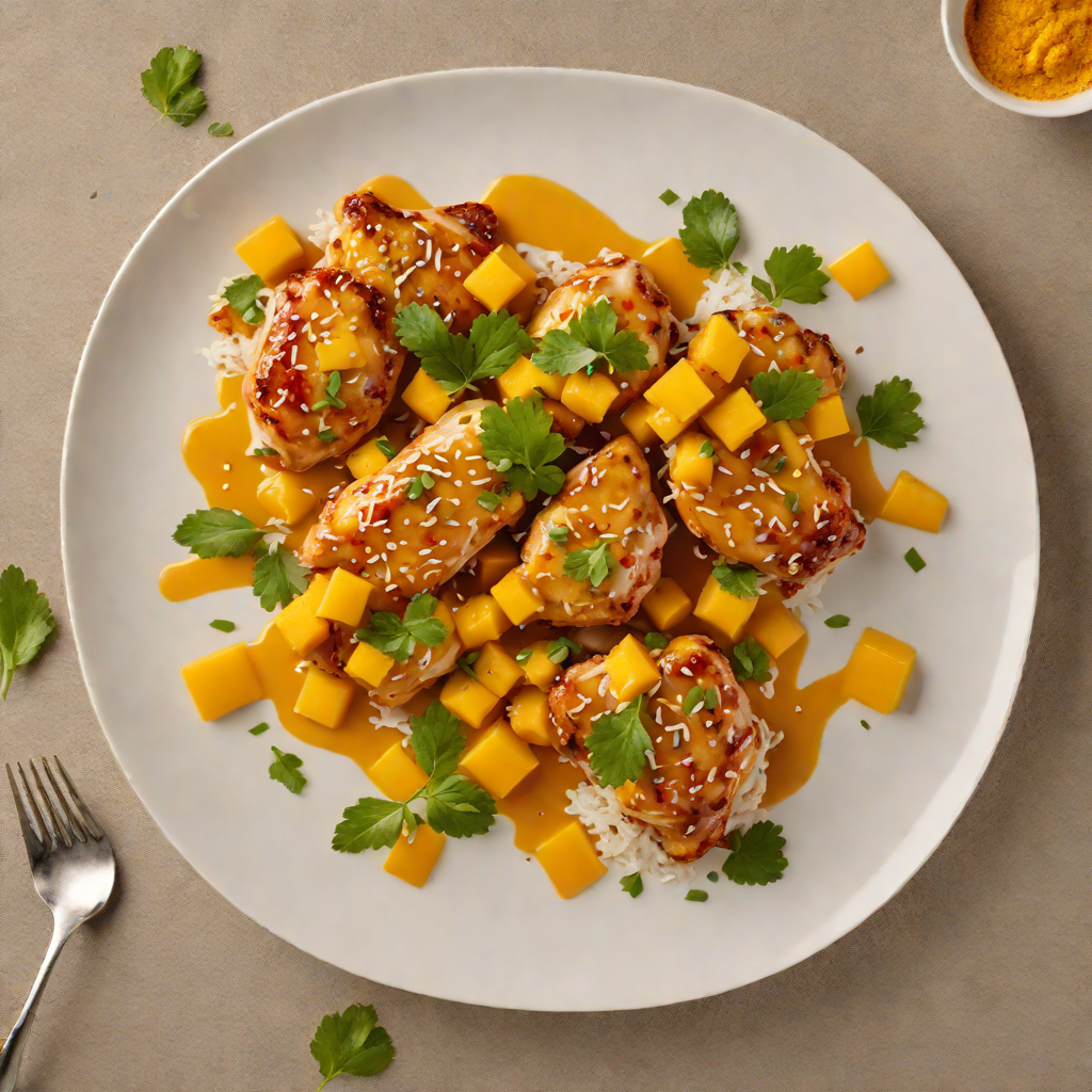 Sautéed Chicken with Mango and Coconut Glaze