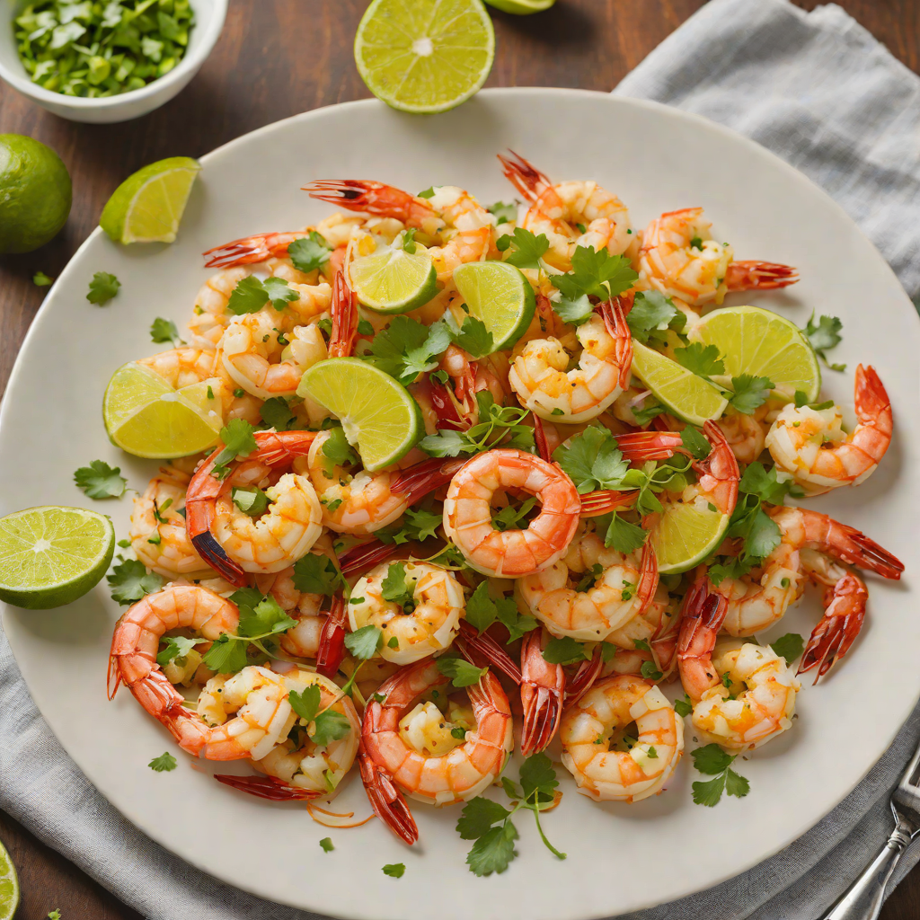 Sautéed Garlic Shrimp with Lime and Chili