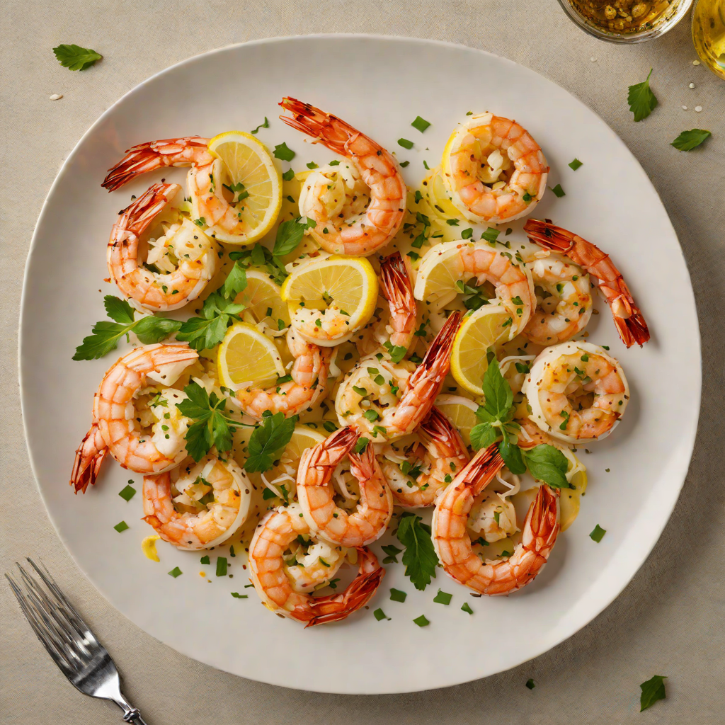 Pan-Seared Shrimp with Garlic Butter and Lemon Zest
