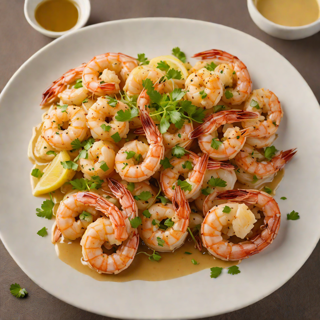 Pan-Seared Shrimp with Garlic and Hibachi-Style Butter Sauce