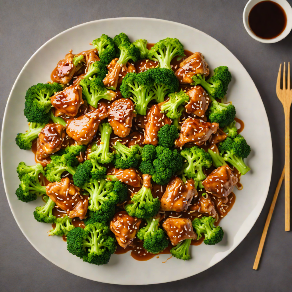 Stir-Fried Chicken and Broccoli with Garlic Soy Sauce