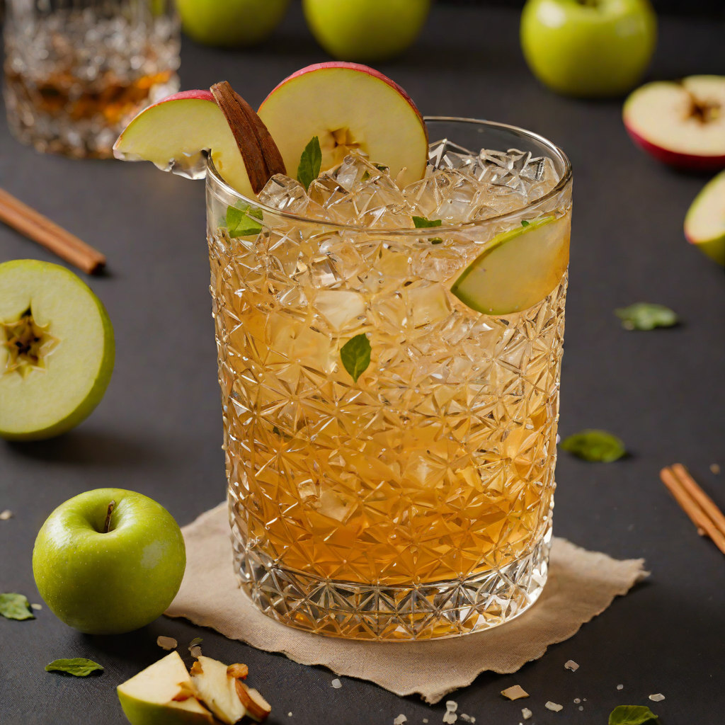 Vanilla-Spiced Apple Whiskey Smash