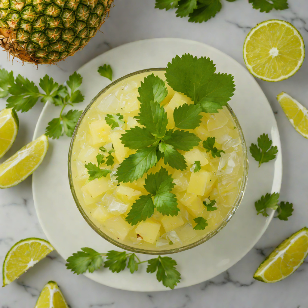 Tequila Pineapple Cilantro Smash