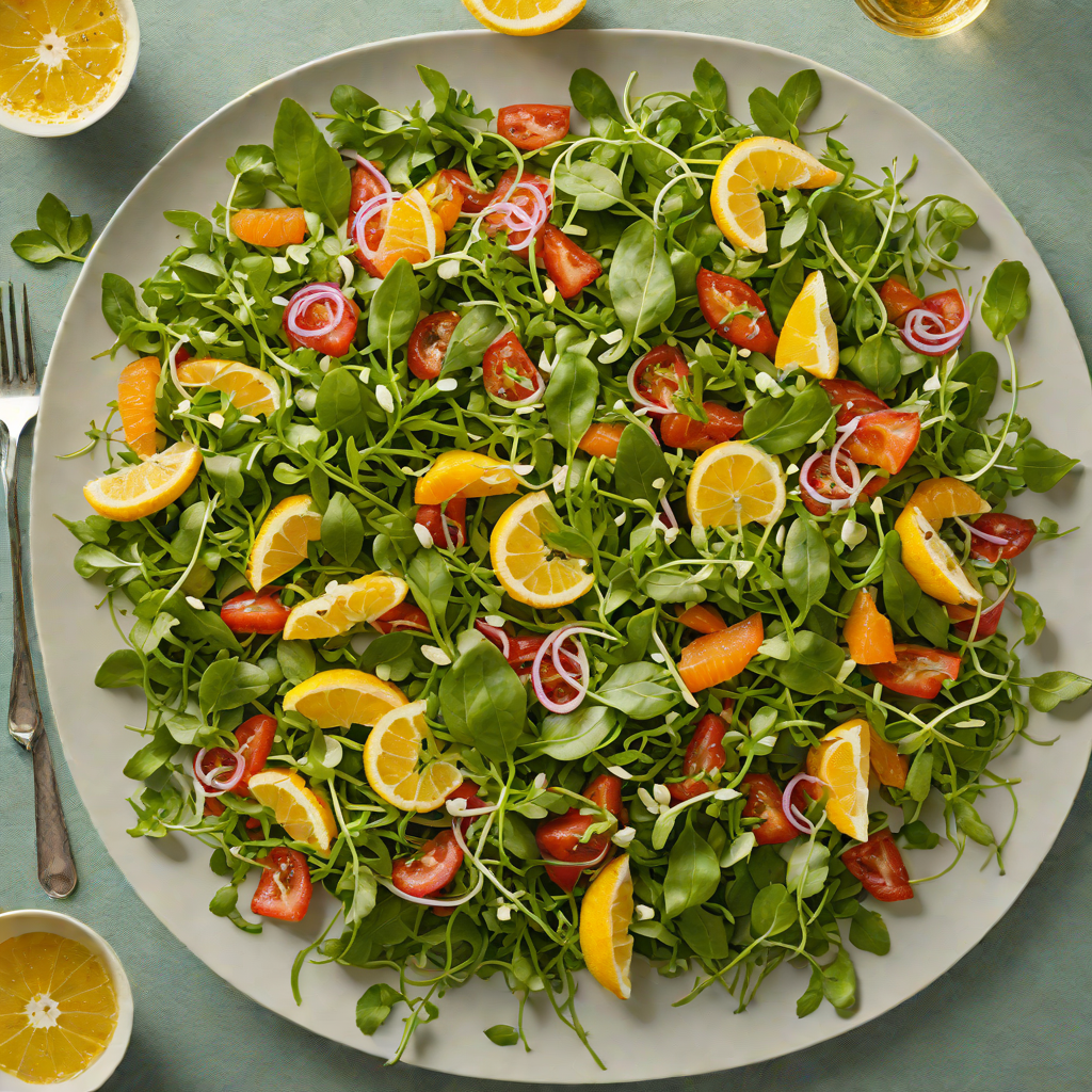 Aperol-Infused Arugula Salad with Lemon