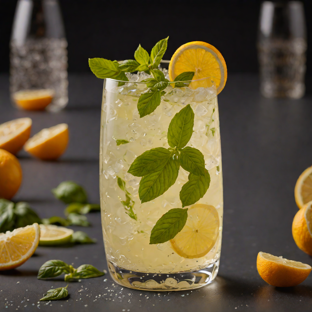 Citrus-Pressed Gin Fizz with Basil