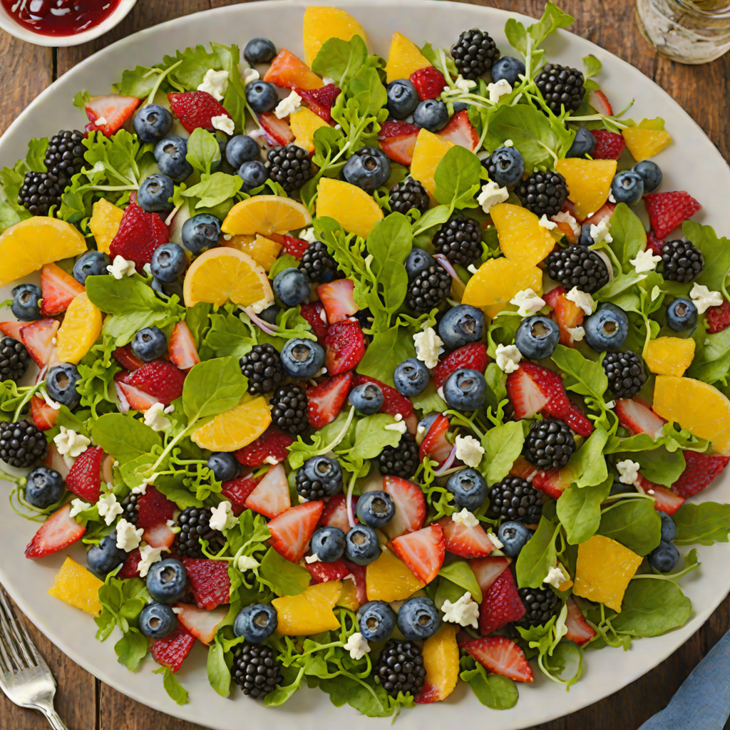 Blueberry and Feta Salad with Citrus Vinaigrette