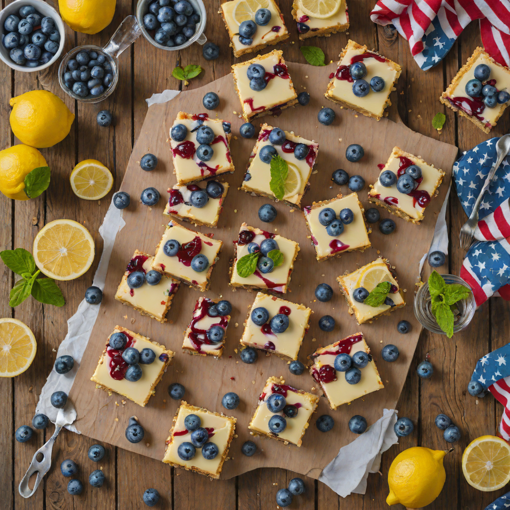 Blueberry-Lemon Cheesecake Bars