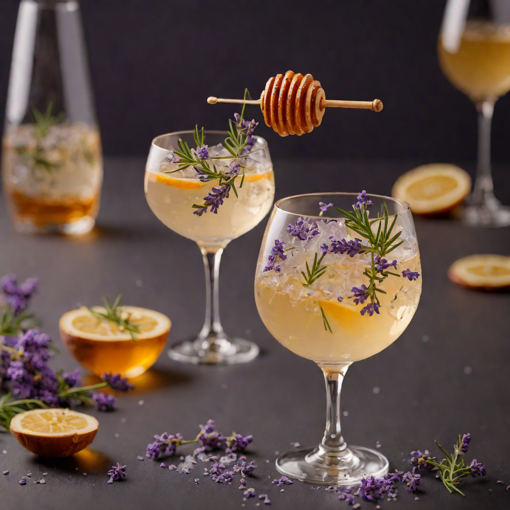 Honey-Lavender Sparkler with Gin