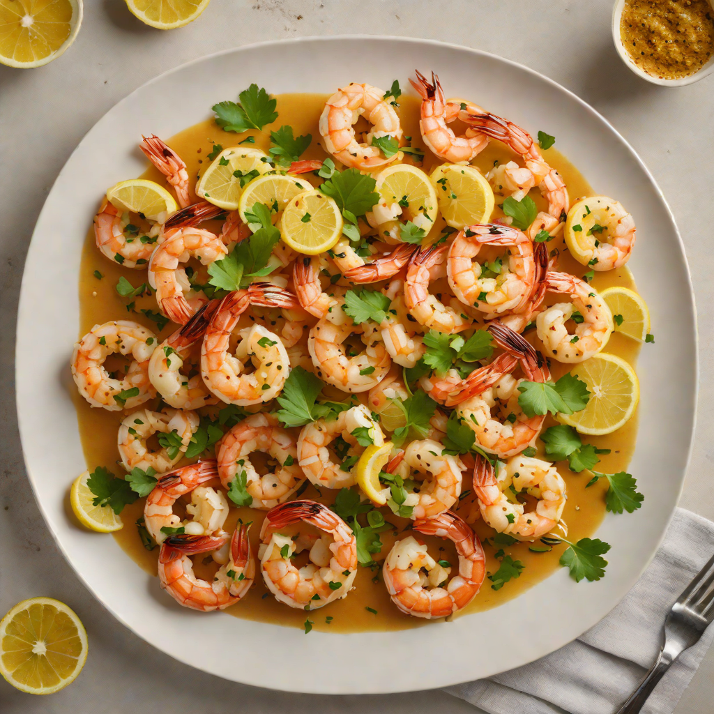 Sautéed Shrimp with Spicy Garlic and Lemon Butter Sauce
