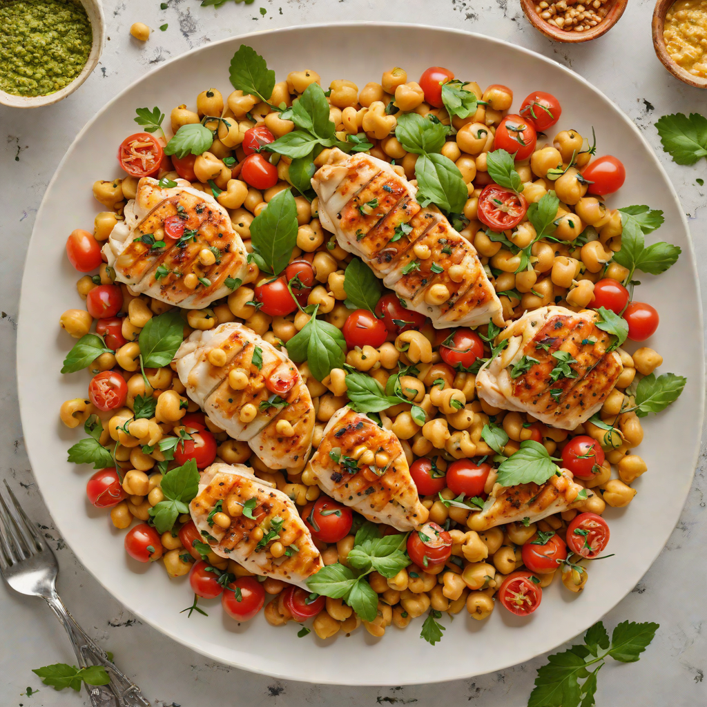 One-Pan Mediterranean Chicken with Chickpeas and Tomatoes