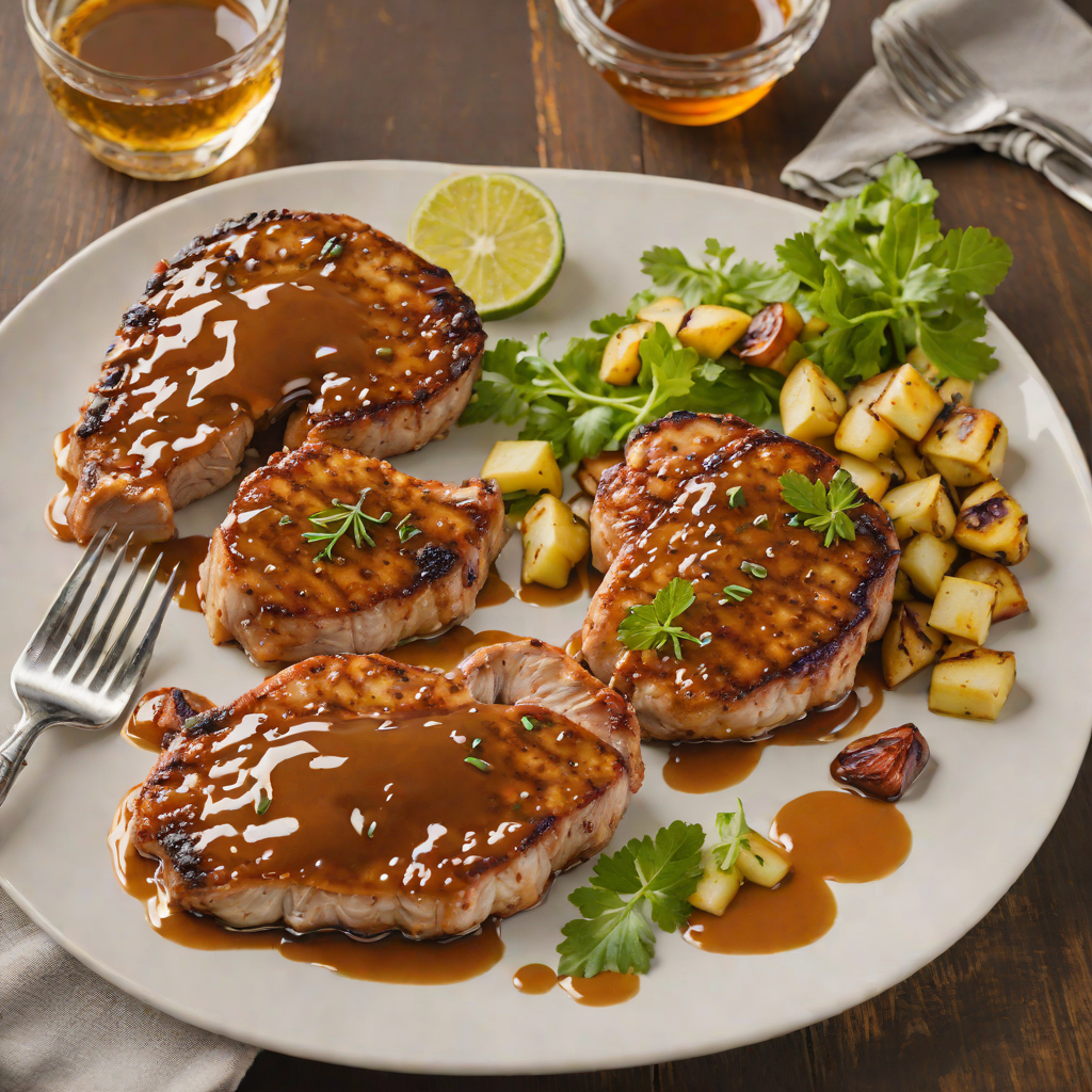 Pan-Seared Pork Chops with Smoky Chipotle Honey Glaze