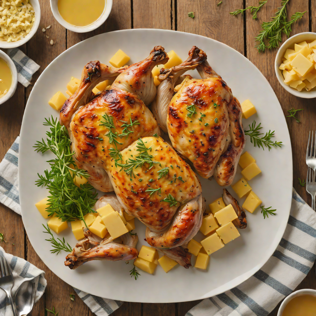 Cider-Brined Roasted Chicken with Wisconsin Cheddar Herb Butter