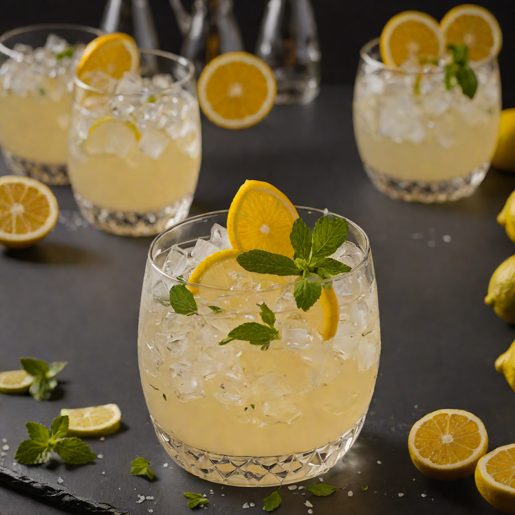 Shaken Citrus-Ginger Gin Fizz