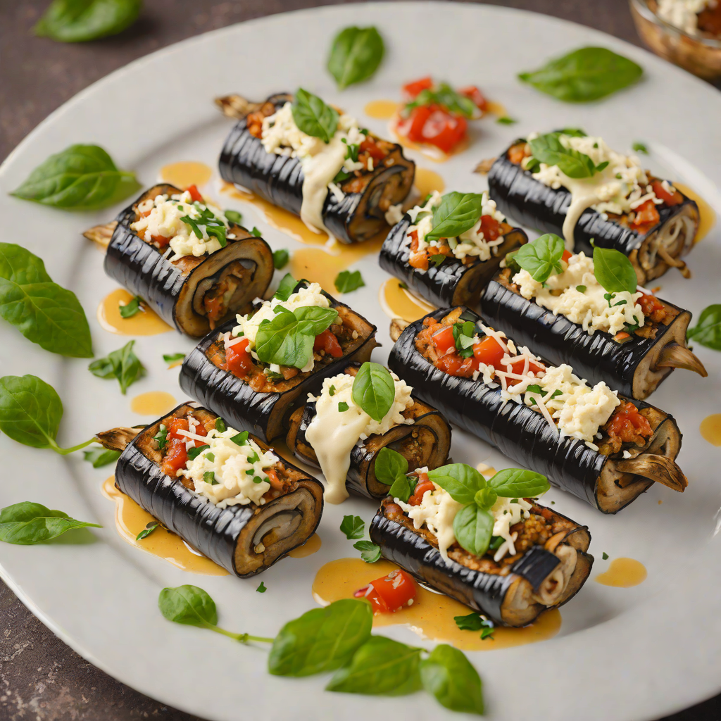 Baked Eggplant Roll-Ups with Ricotta and Spinach