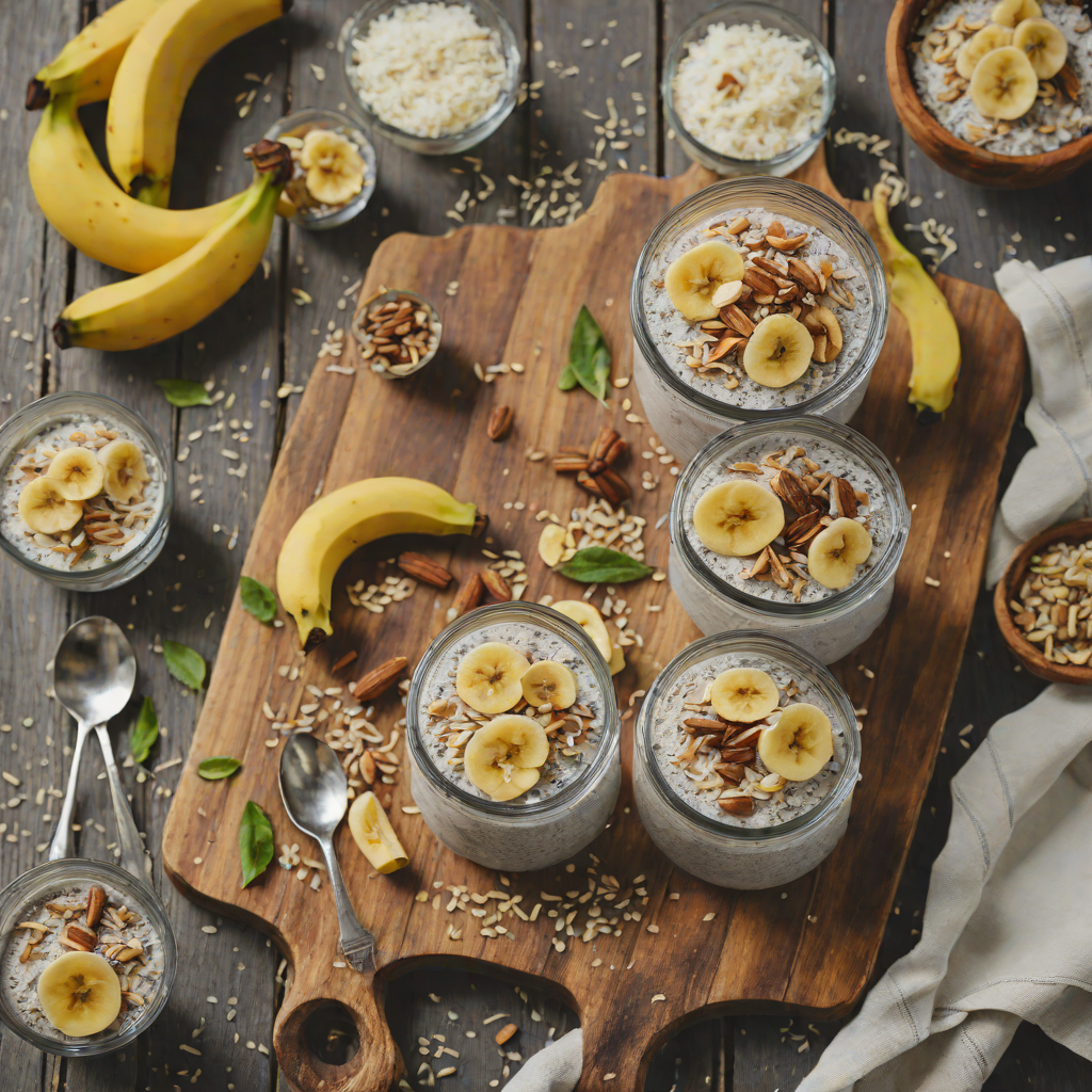 Quick Banana Coconut Chia Pudding
