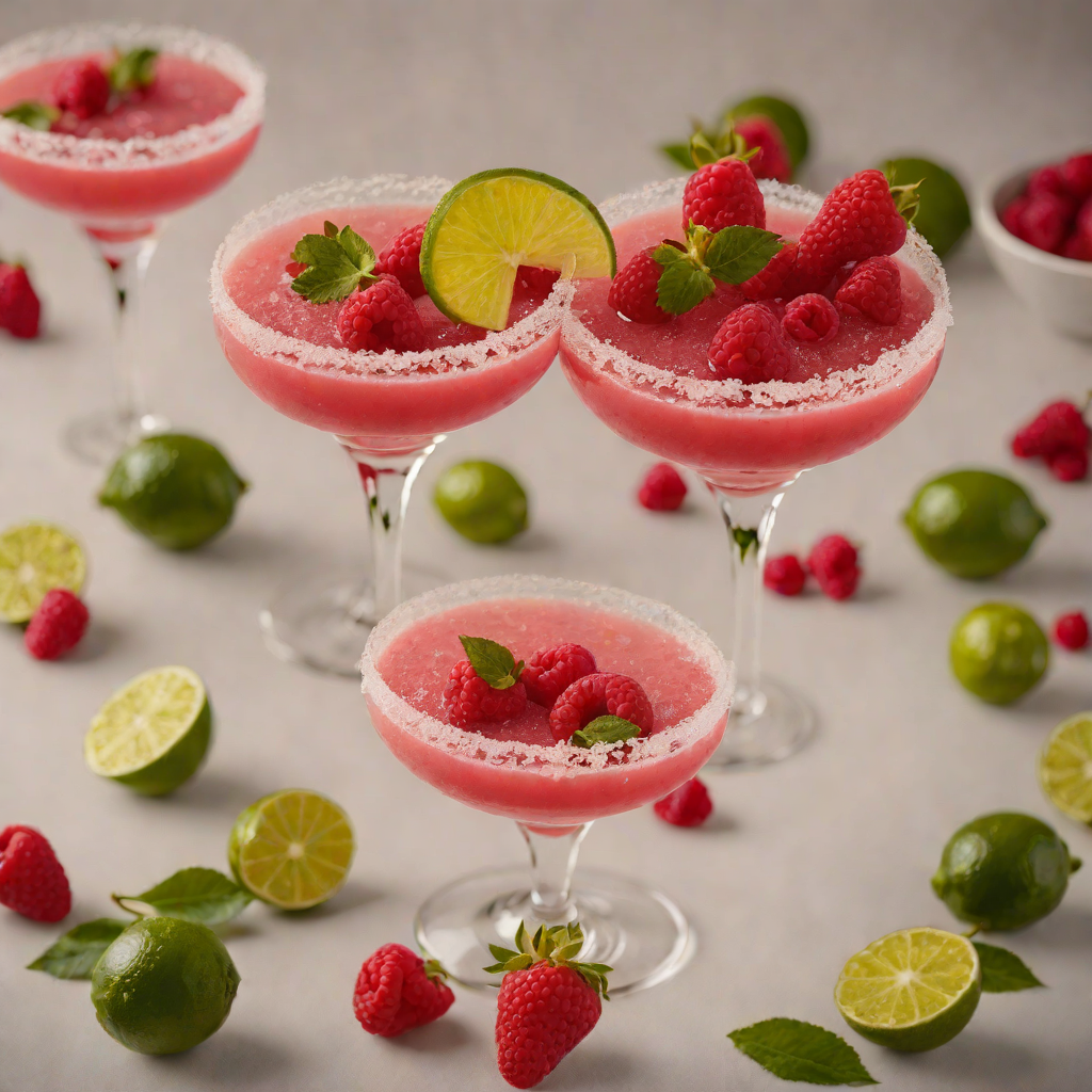 Raspberry Rum Daiquiri with Fresh Lime