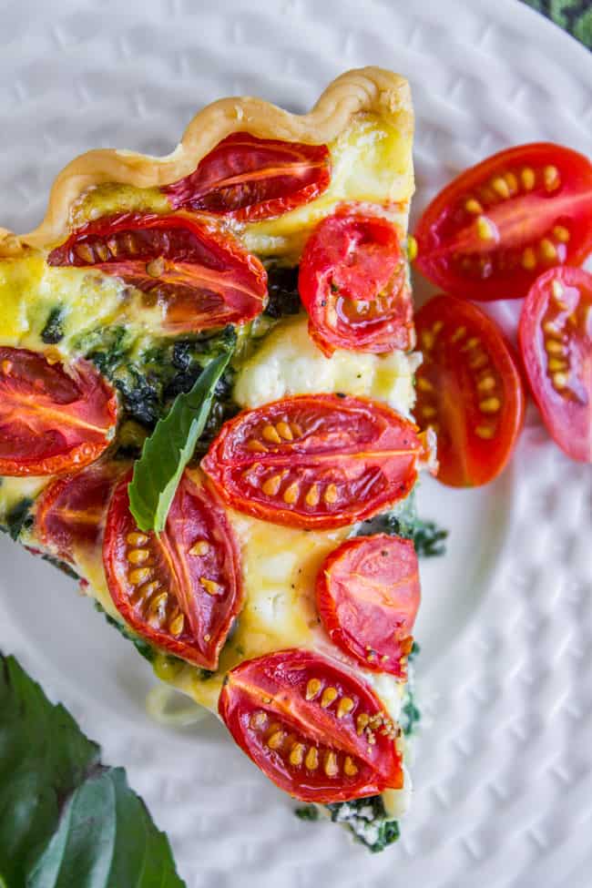 Leek and Spinach Quiche