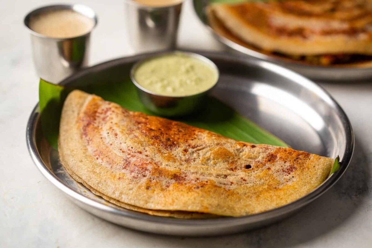 Fermented Millet Mysore Masala Dosa