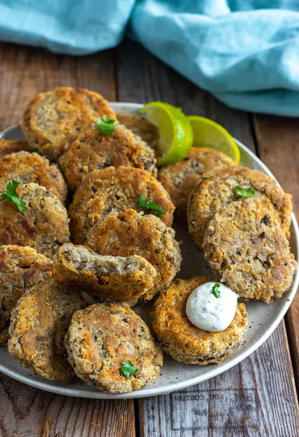 Fried Black-Eyed Pea Fritters with Habanero Chile Dipping Sauce
