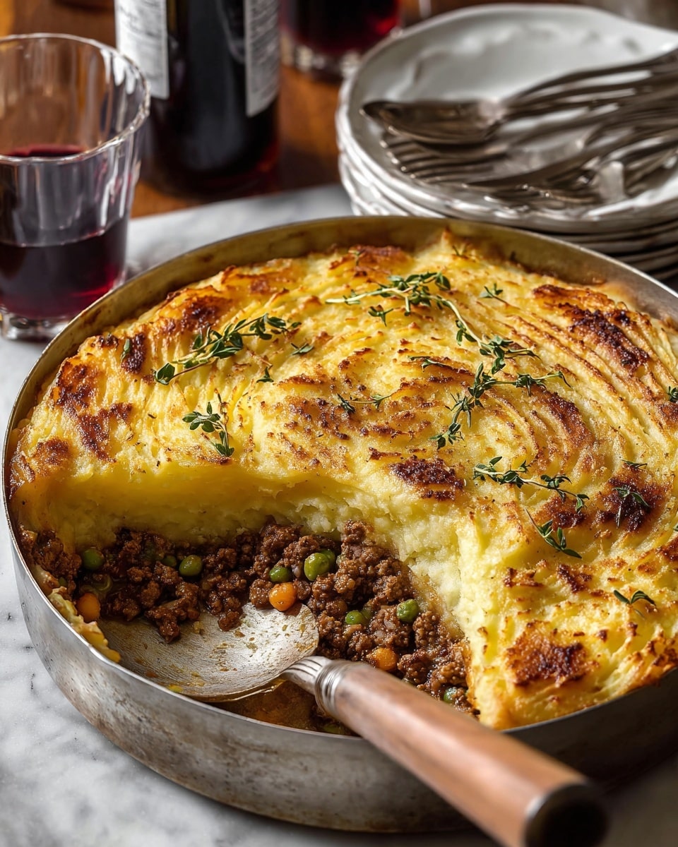Classic Shepherd’s Pie with Braised Lamb and Veggies