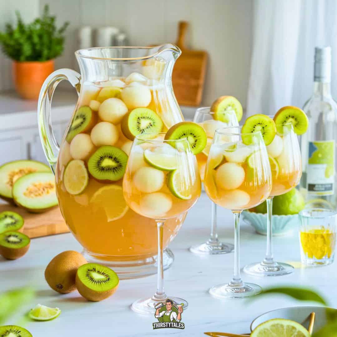 Muddled Kiwi Summer Sangria