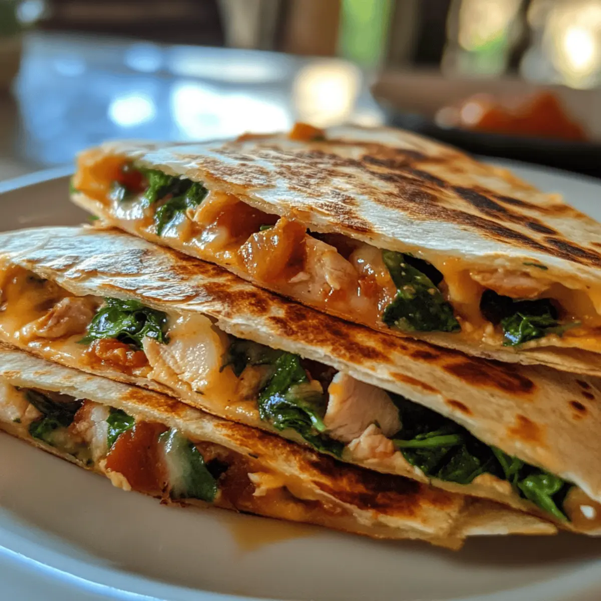 Kid-Friendly Cheesy Turkey and Spinach Quesadillas