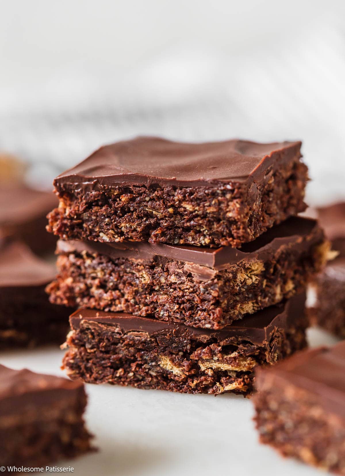 No-Bake Weet-Bix Slice with Dark Chocolate and Macadamia