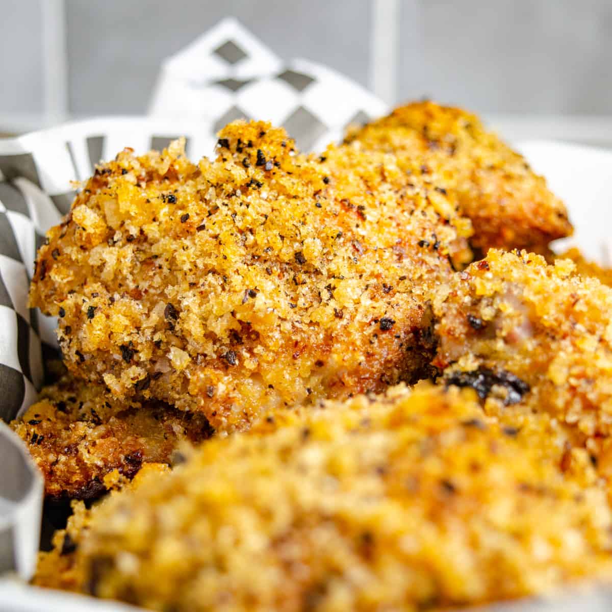 Low-Carb Oven-Fried Chicken with Butter and Almond Flour