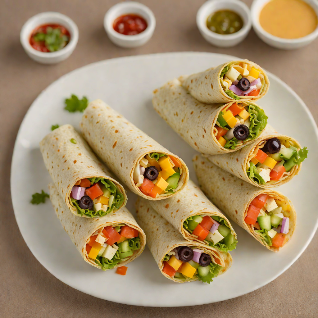 Vegetable and Cheese Wraps for Kids