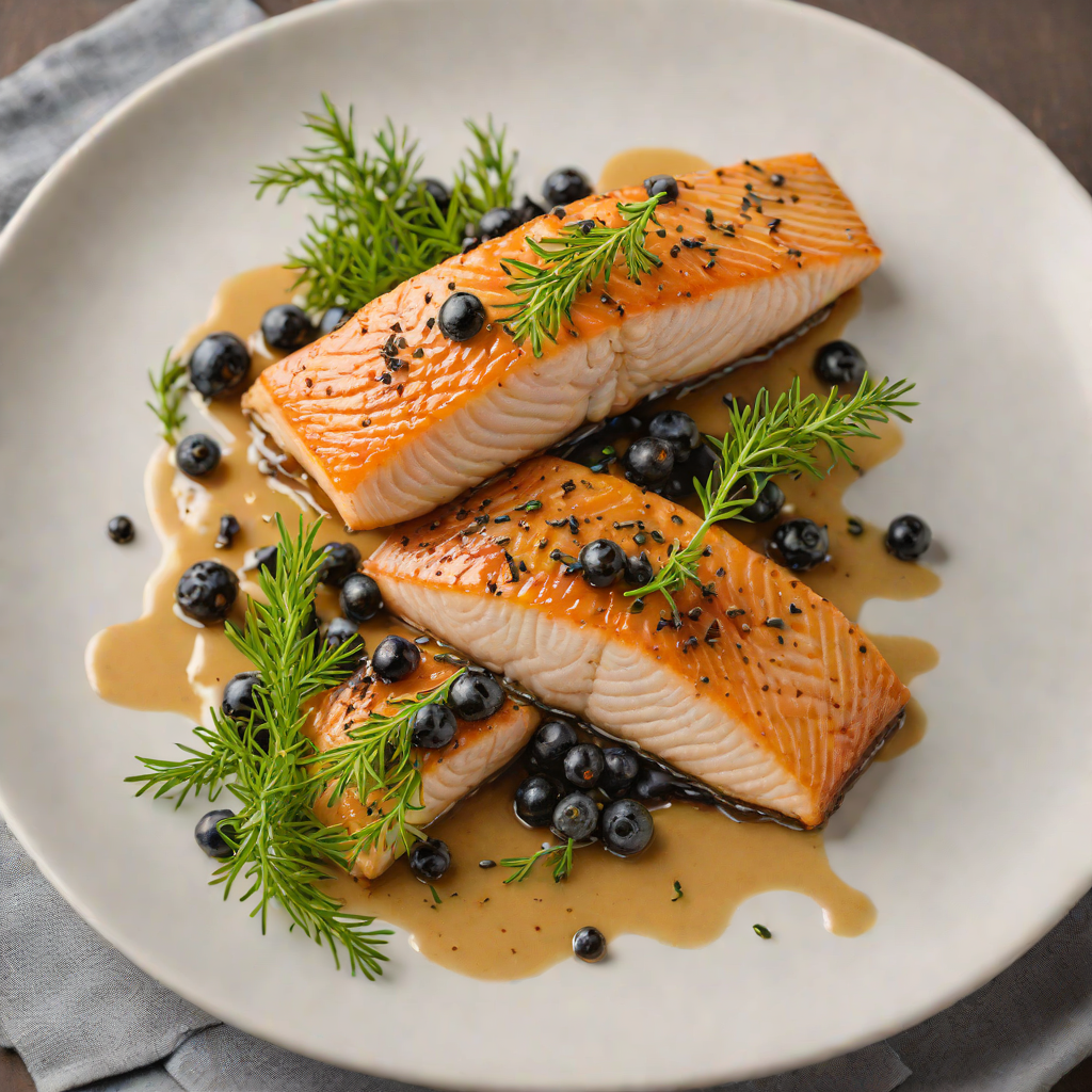 Pan-Seared Arctic Char with North Woods Juniper Berry Glaze