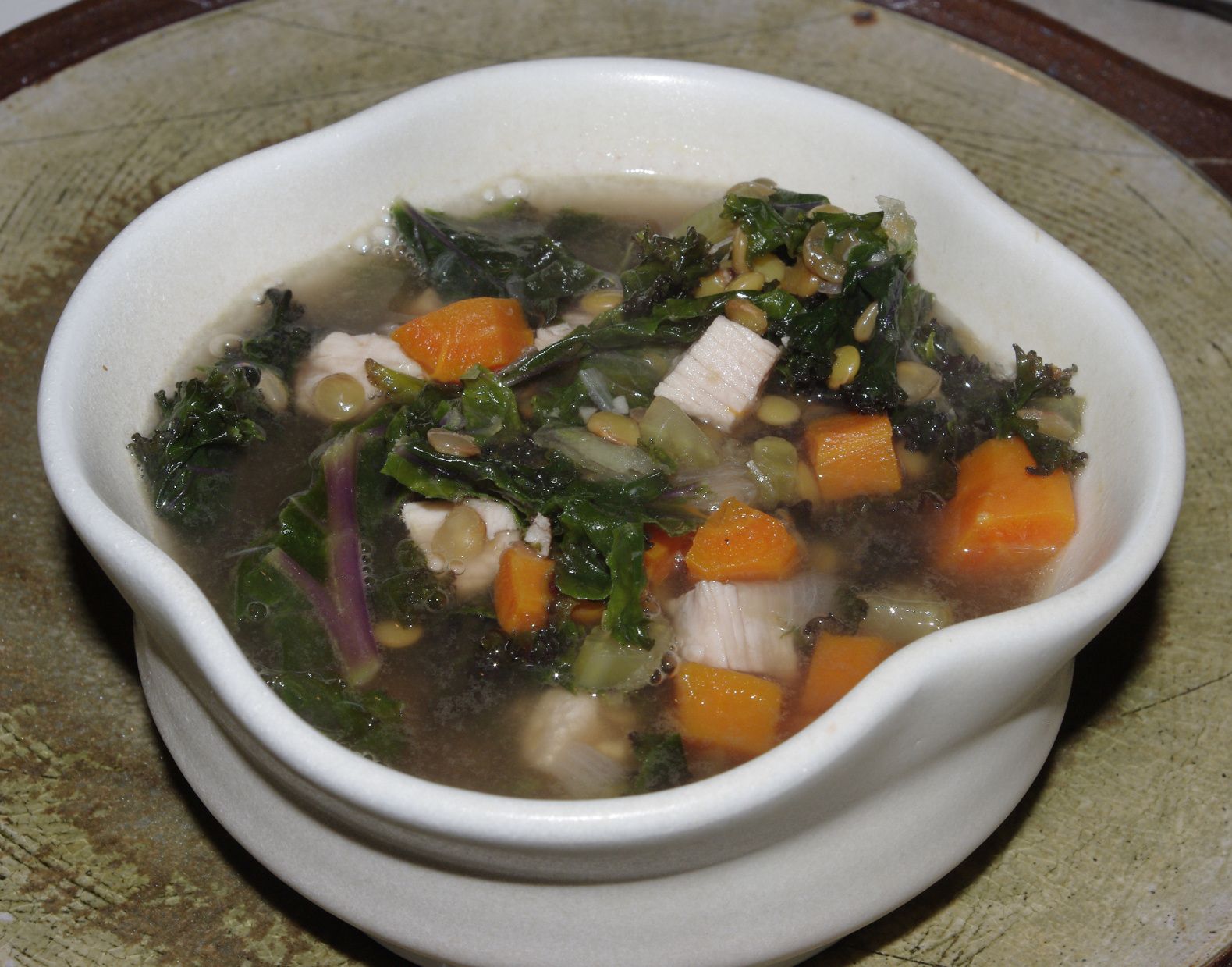 Hearty Kale and Smoked Turkey Soup