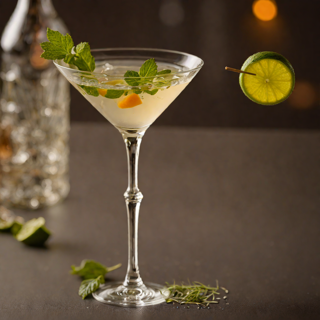 Shaken Herbal Gin Martini