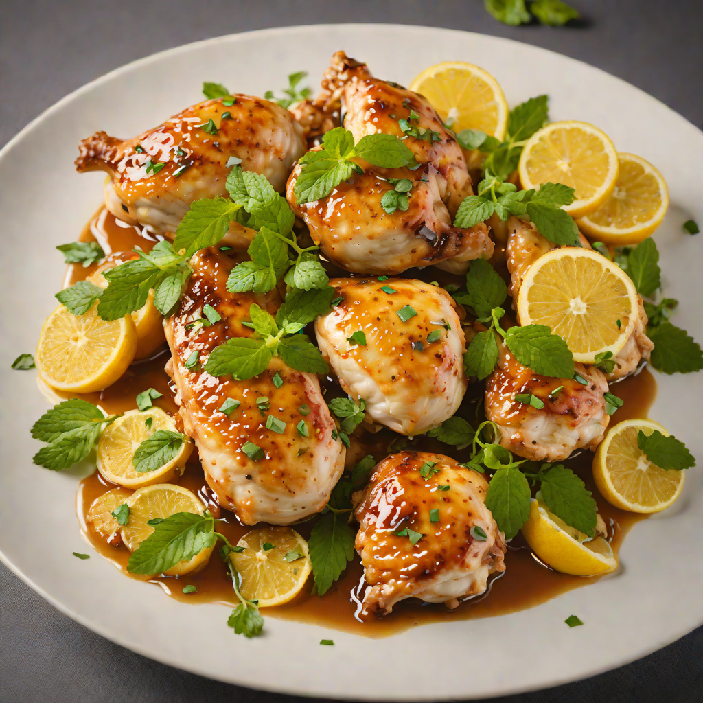 Sautéed Chicken with Tangy Citrus-Mint Glaze