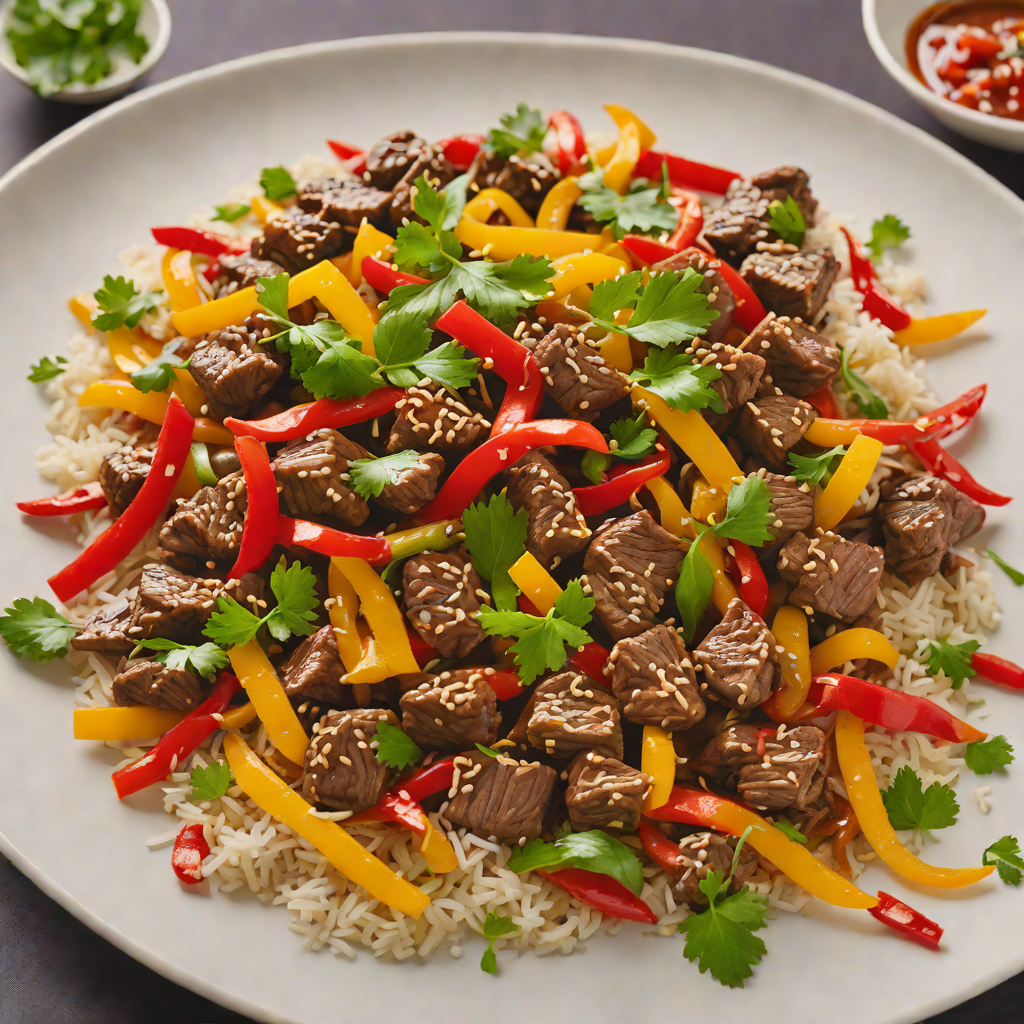Sautéed Beef and Bell Pepper Stir-Fry with Ginger and Coconut Aminos