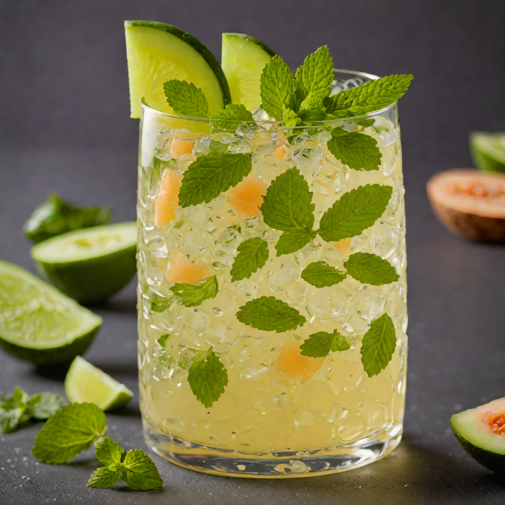 Muddled Mint and Melon Cooler