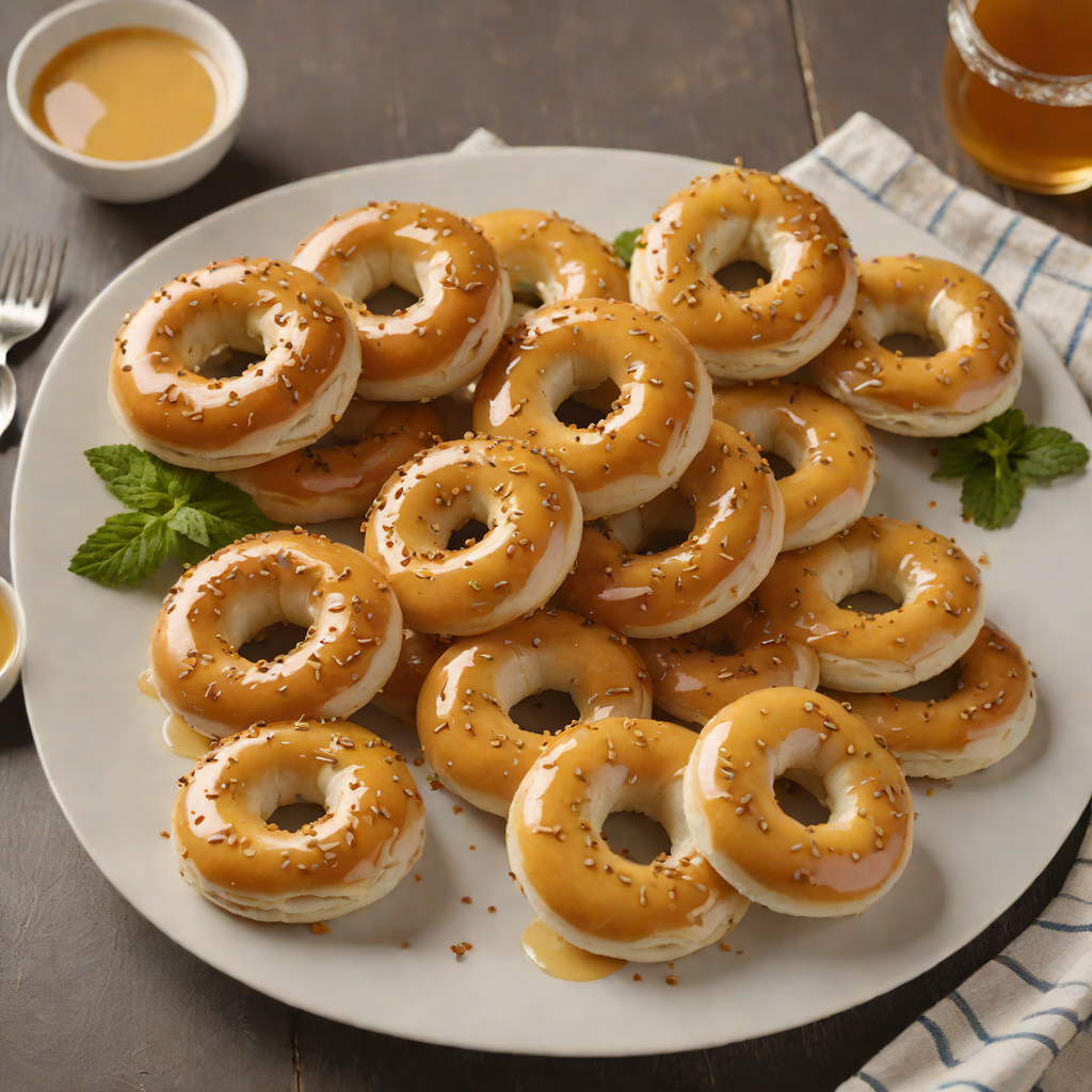 New York-Style Boiled Bagels with Honey-Glaze