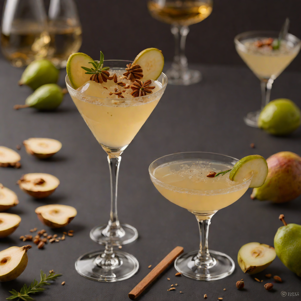 Ginger-Spiced Pear Gin Martini