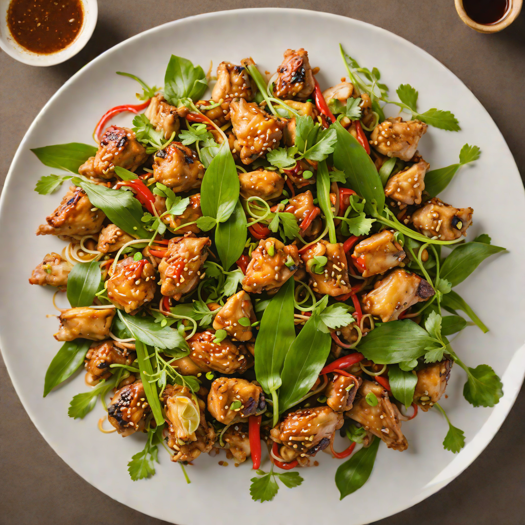 Stir-Fried Lemongrass Chicken with Kaffir Lime Leaves