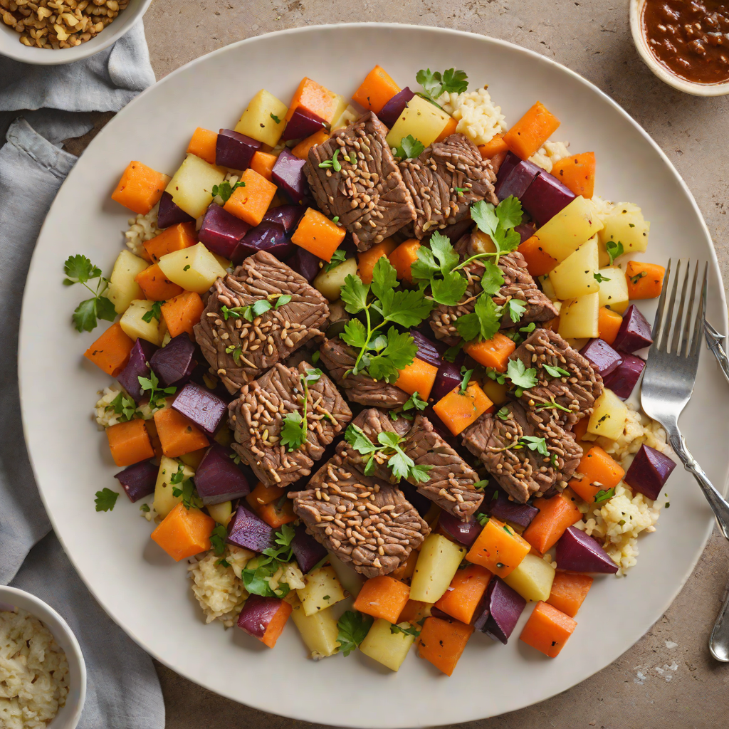 Slow Cooker Moroccan-Spiced Beef with Root Vegetables