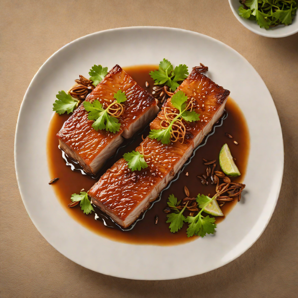 Slow-Braised Cantonese Pork Belly with Star Anise and Soy