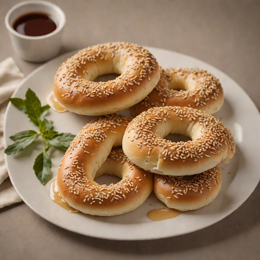 New York-Style Bagel Dough with Malt Syrup and Warm Water