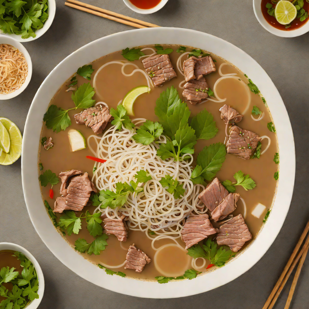 Saigon-Style Pho Bo with Aromatic Beef Broth