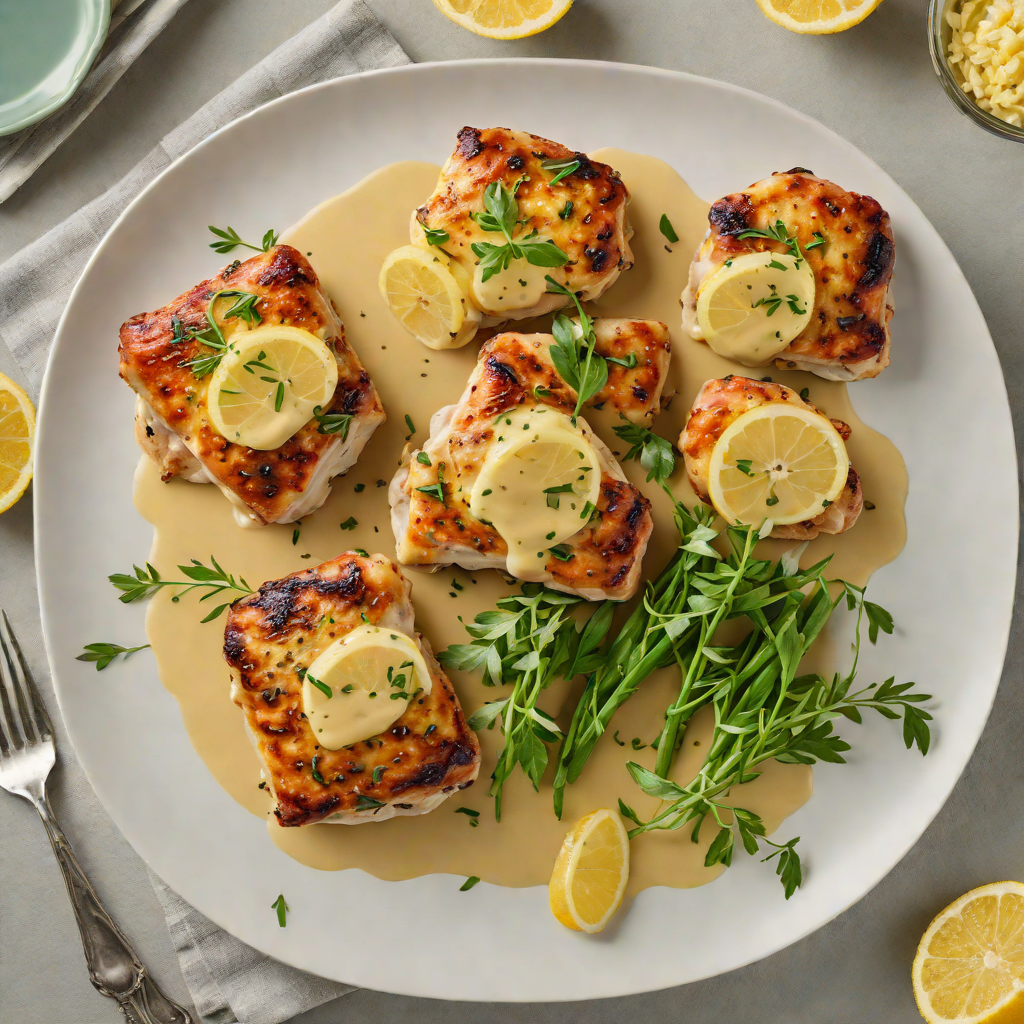 Pan-Seared Chicken Thighs with Lemon-Tarragon Butter Sauce