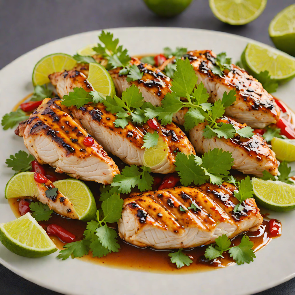 Honey-Lime Grilled Chicken with Cilantro and Chili